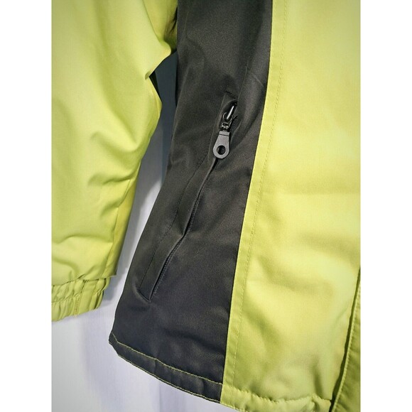 Ski Jacket Size 10  Women's Snowboard  Green and Blue Insulated Hooded - Picture 9 of 13